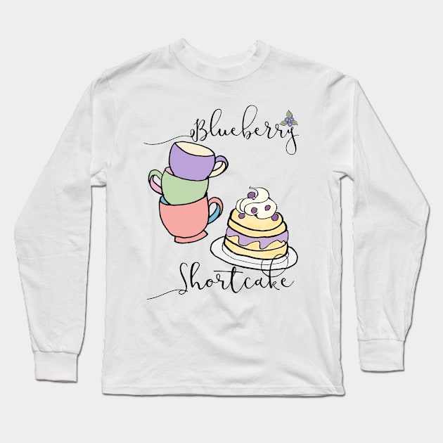 Blueberry Shortcake Long Sleeve T-Shirt by ThaisMelo